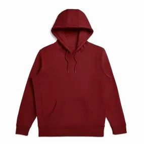 Oxblood Organic Cotton Hooded Sweatshirt