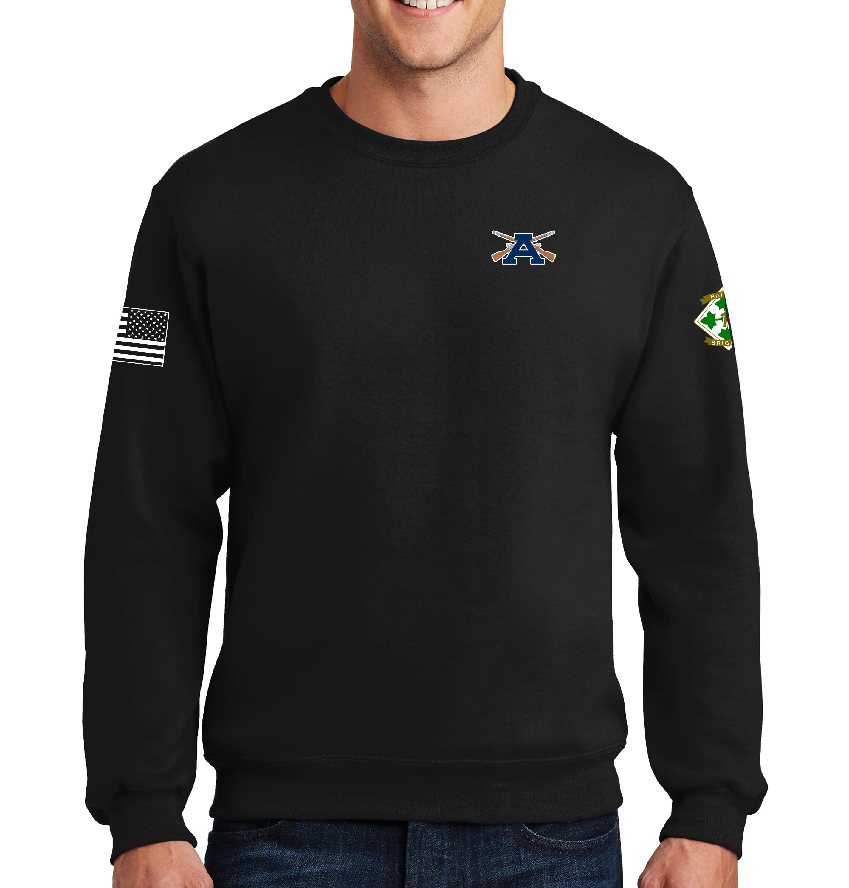 A Company Crewneck Unisex Sweatshirt. This shirt IS approved for PT.