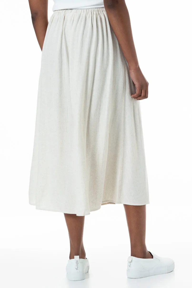 A-Line Skirt _ 152024 _ Oatmeal