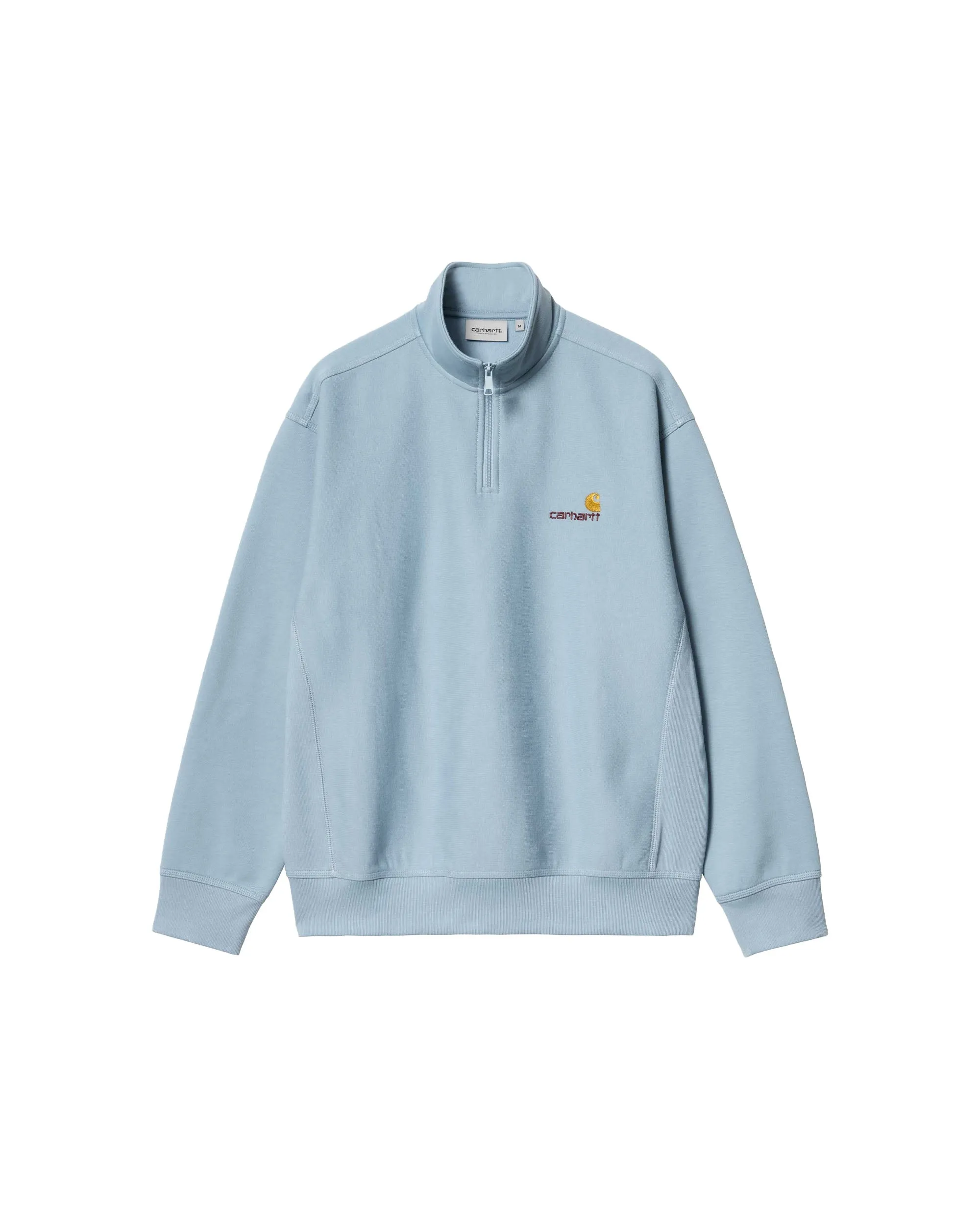 American Script Half Zip Sweatshirt - Frosted Blue