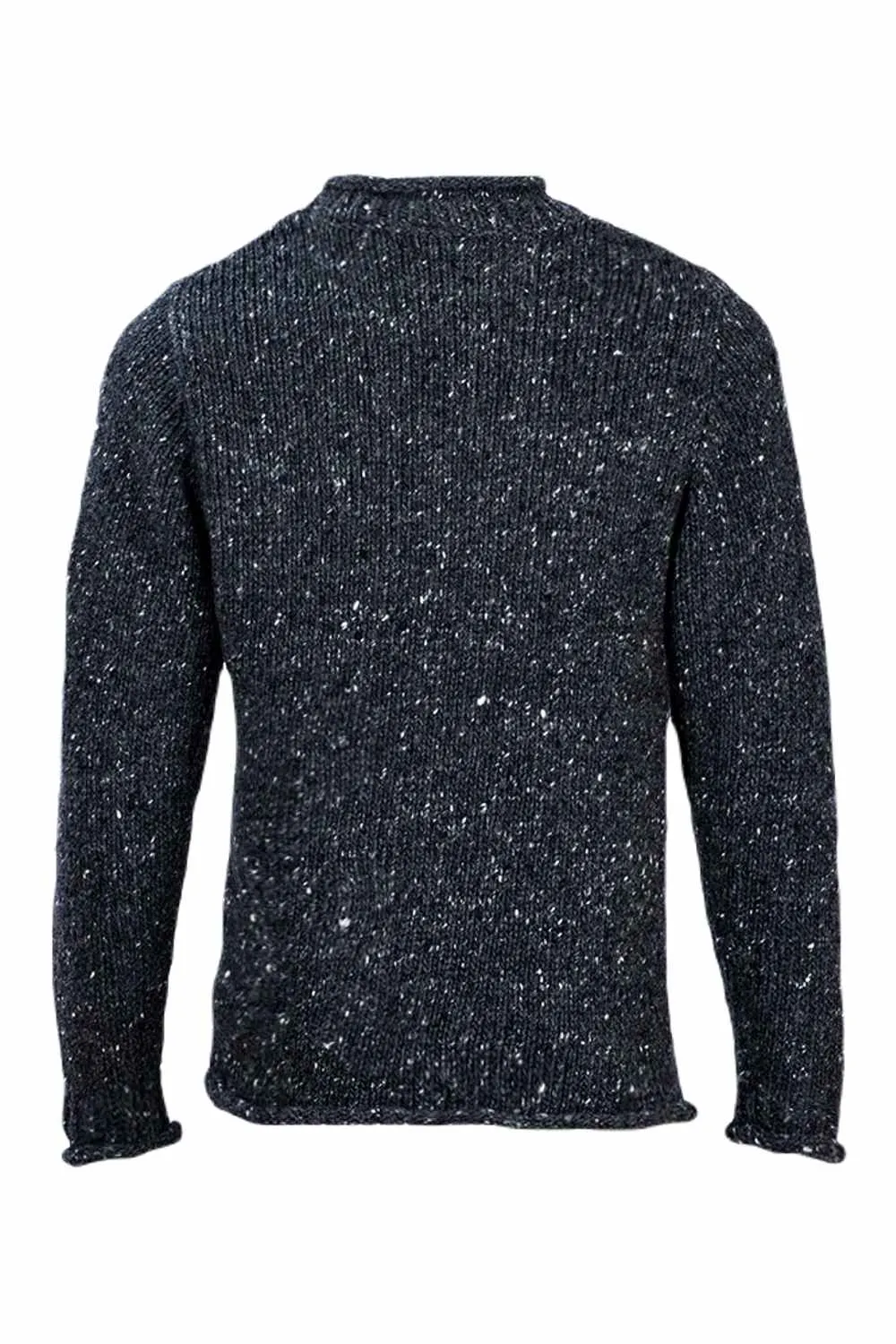 Aran Donegal Wool Crew Neck Sweater