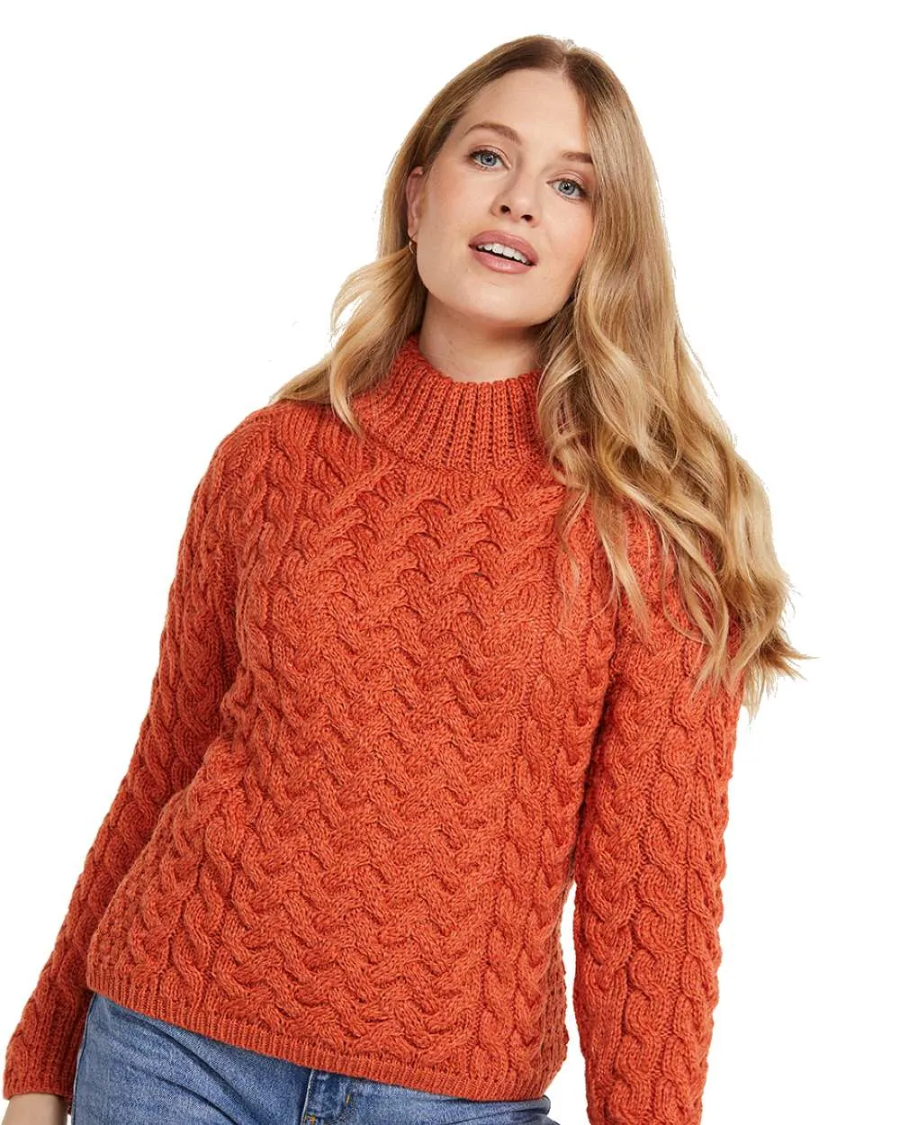 Aran Knightstown Womens Crew Neck Sweater