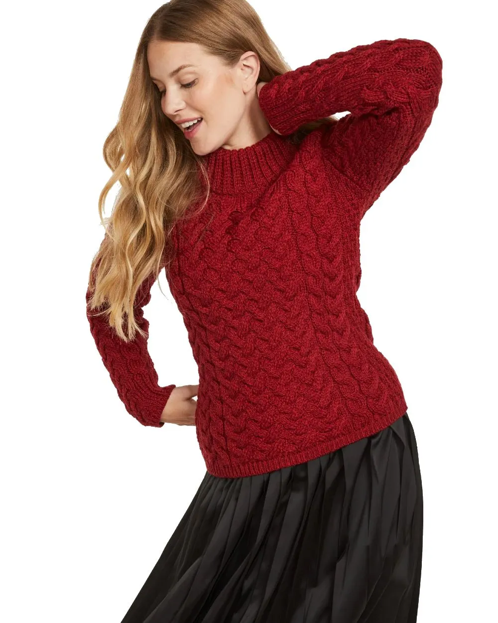 Aran Knightstown Womens Crew Neck Sweater