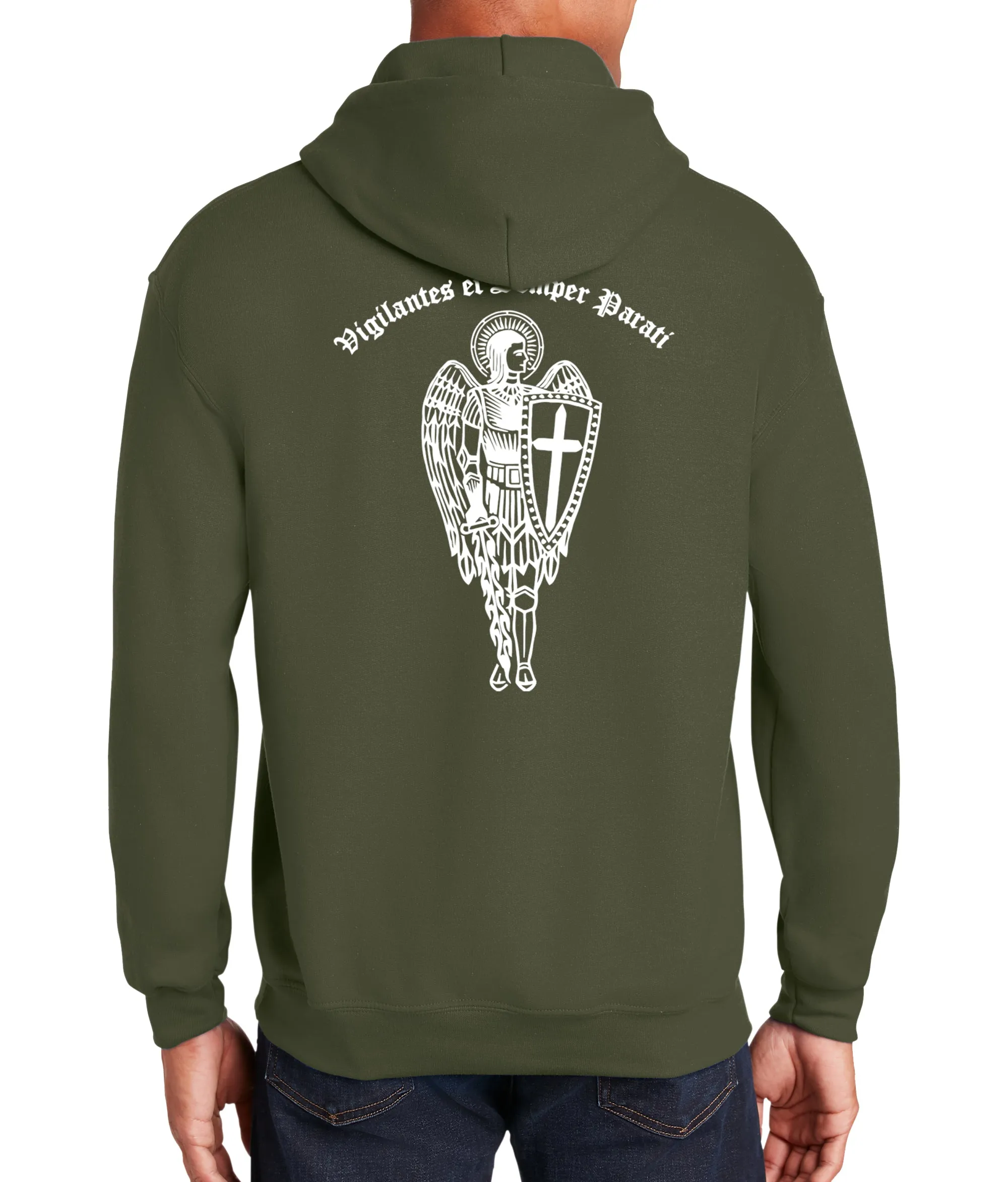 Archangel 6 4th Unisex Hoodie Sweatshirt. White Design. This sweatshirt is NOT approved for PT.