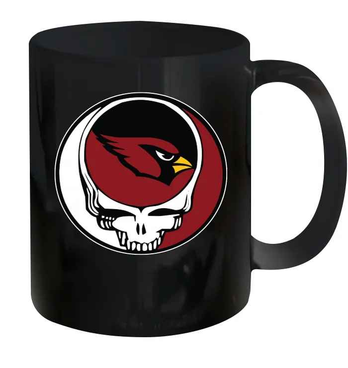 Arizona Cardinals Grateful Dead Steal Your Face NFL Football Ceramic Mug 11oz