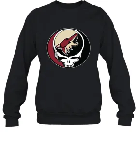 Arizona Coyotes Grateful Dead Steal Your Face Hockey NHL Adult Sweatshirt