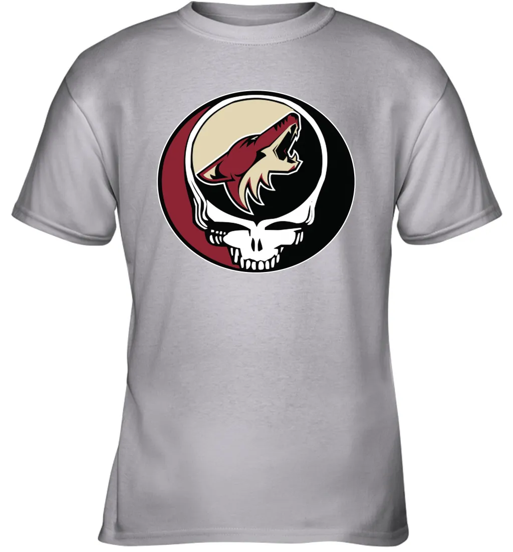 Arizona Coyotes Grateful Dead Steal Your Face Hockey NHL Youth T-Shirt