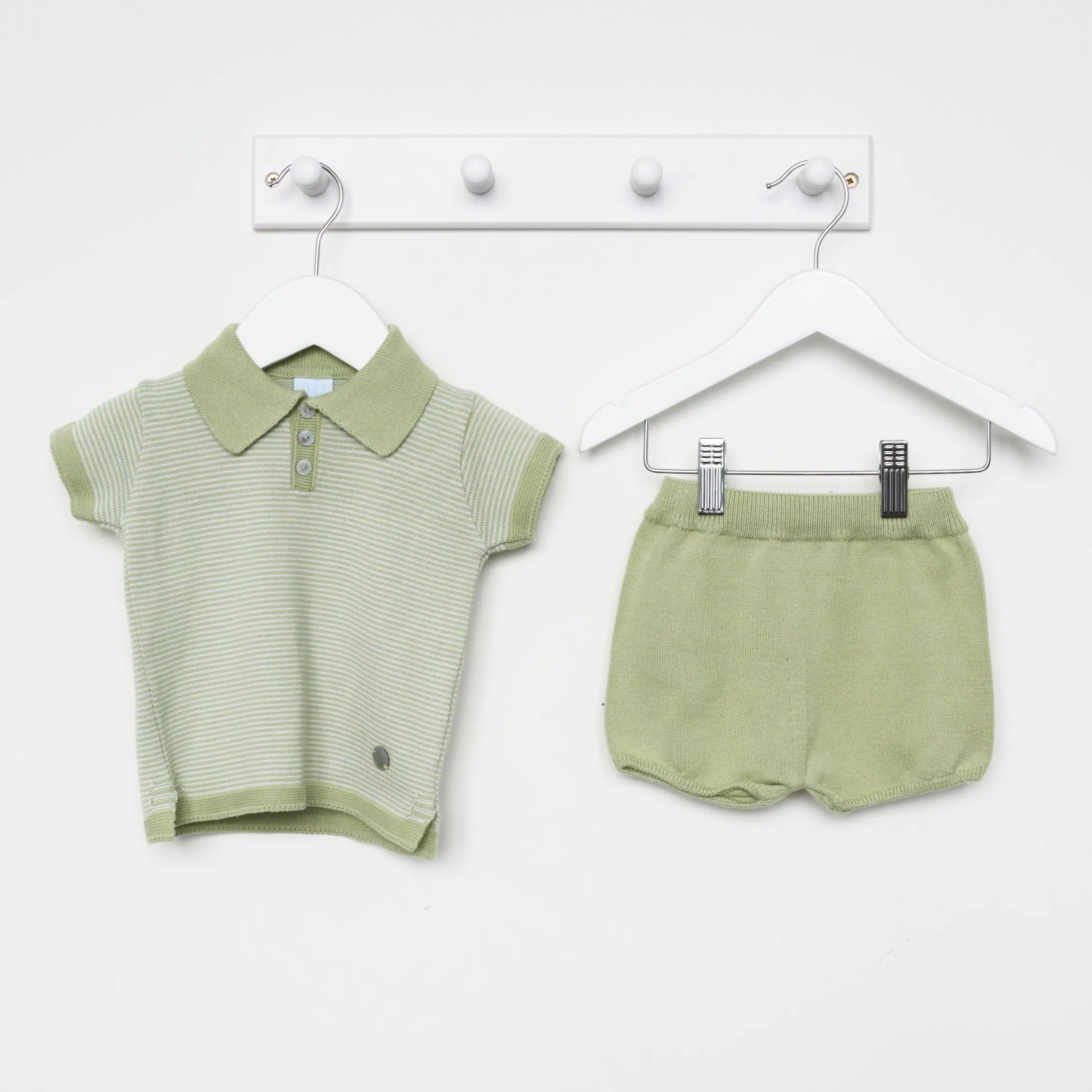 Artesania Granlei Boys Pistachio Shorts Set