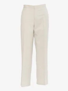 Aspesi Ivory Cotton Trousers