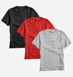 BLACK / RED / GREY HEATHER