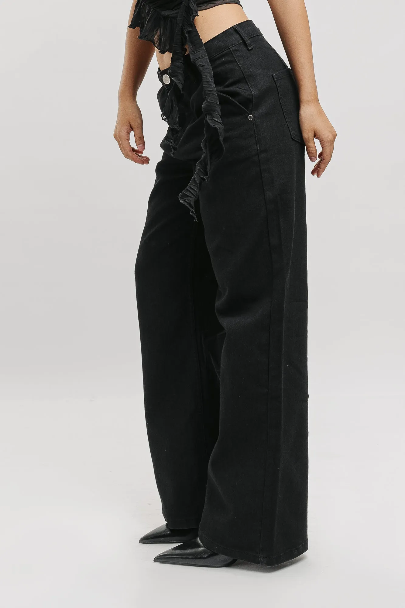 Black Wide Leg Jeans