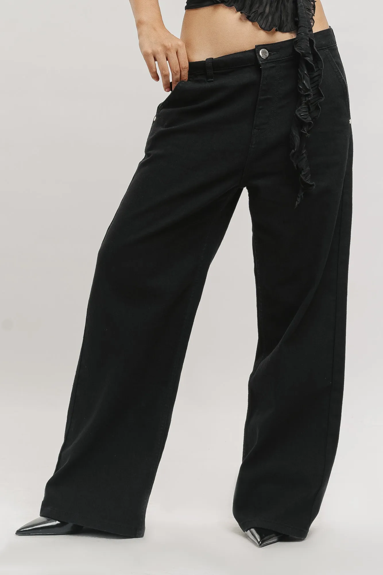 Black Wide Leg Jeans