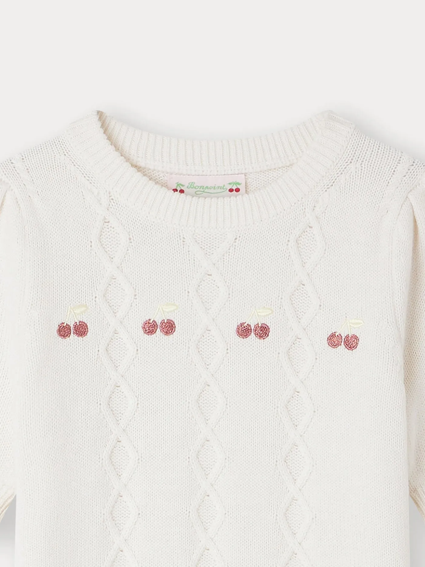 Bonpoint Off White Pullover Sweater Alphonza