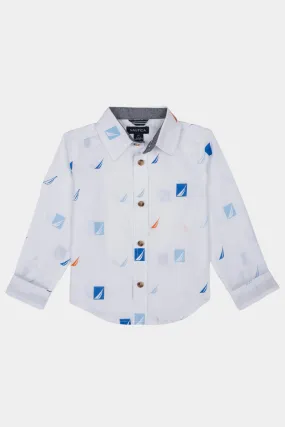 Boys Long Sleeve Woven Shirt