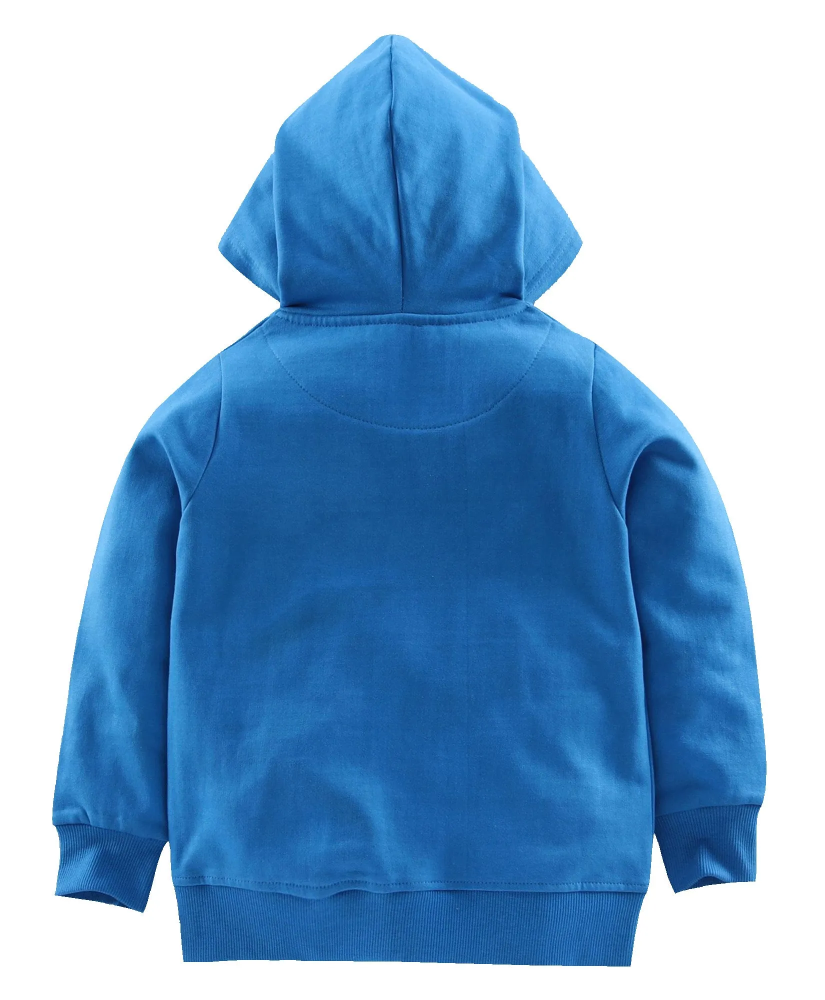 Boys Solid Front Open Hooded Sweatshirt Pack of 2