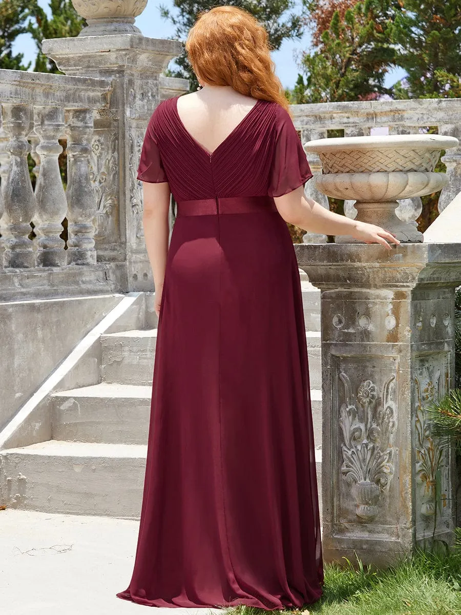 Burgundy Bridesmaid Gowns