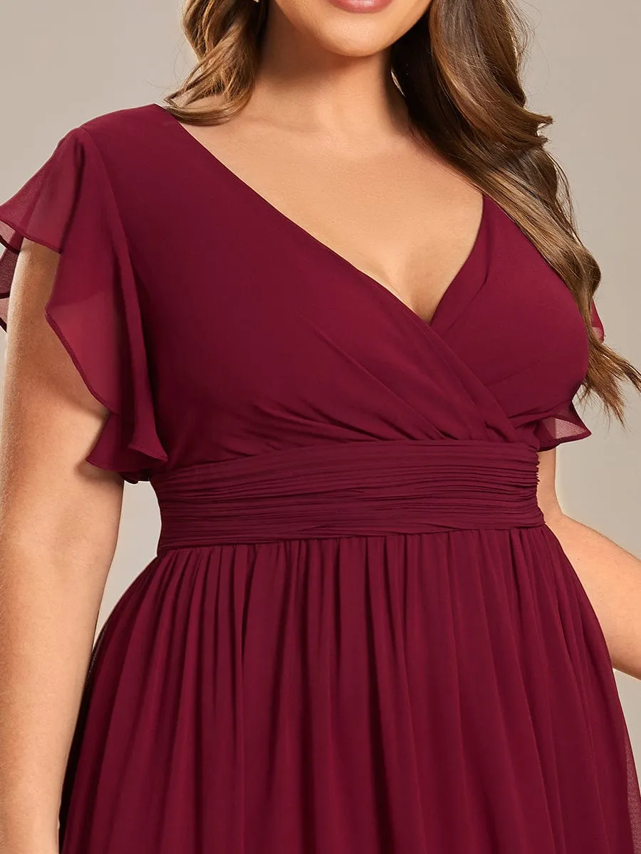 Burgundy Bridesmaid Gowns