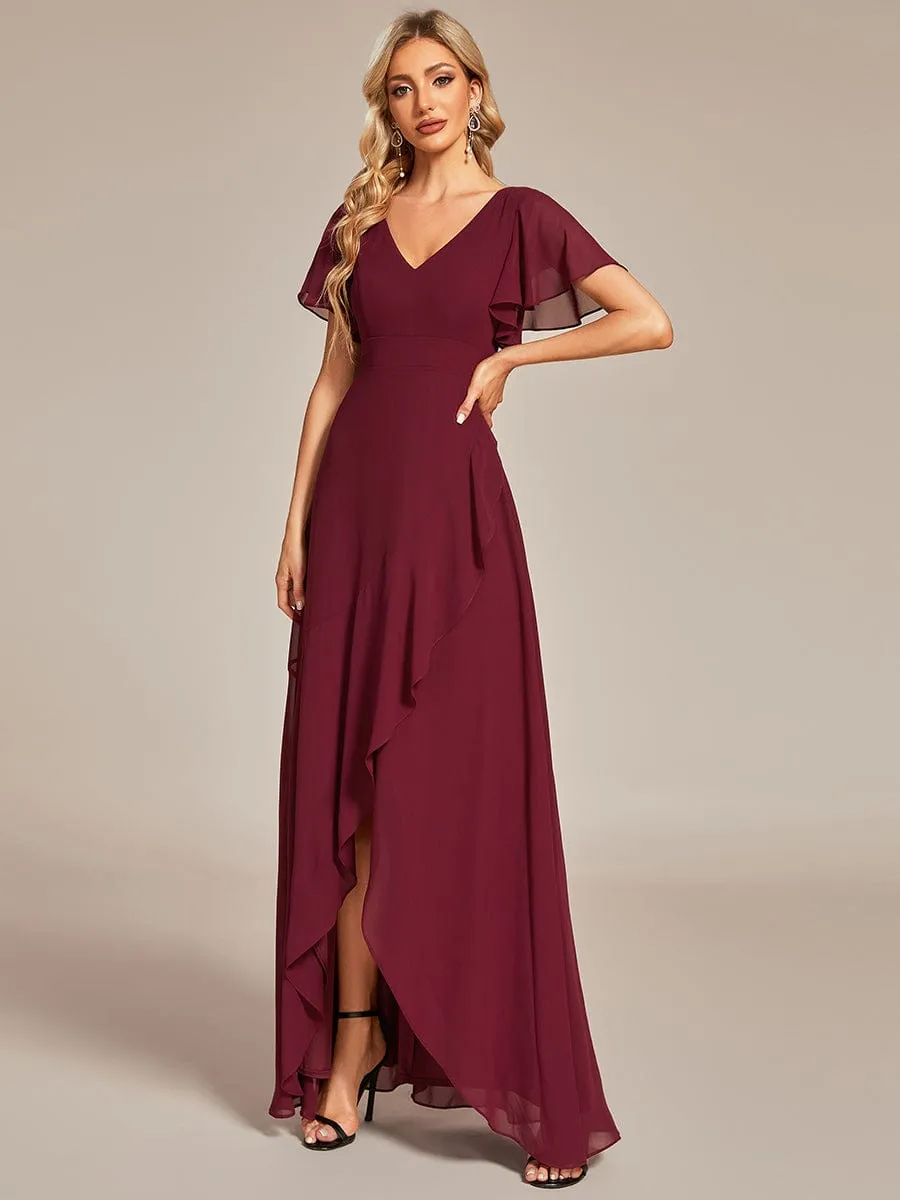 Burgundy Bridesmaid Gowns