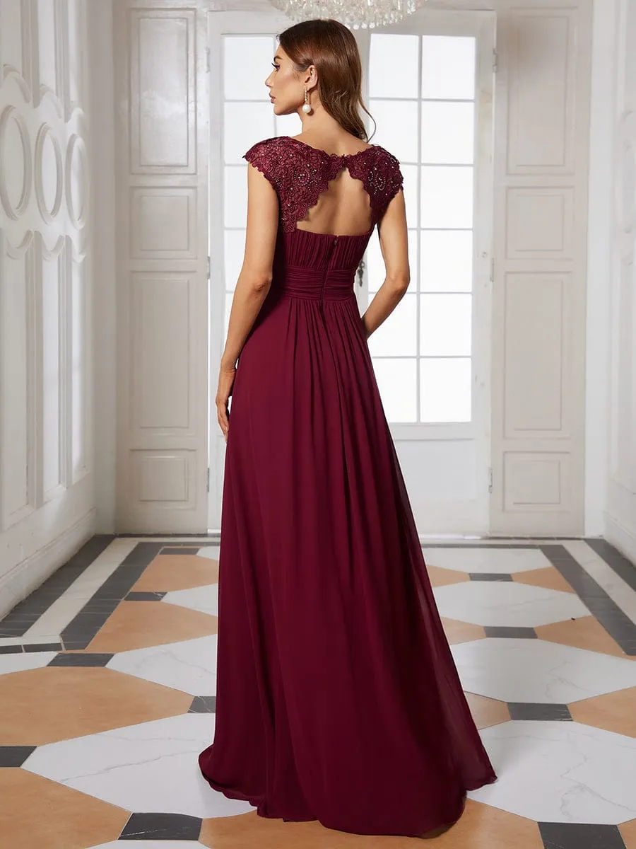 Burgundy Bridesmaid Gowns