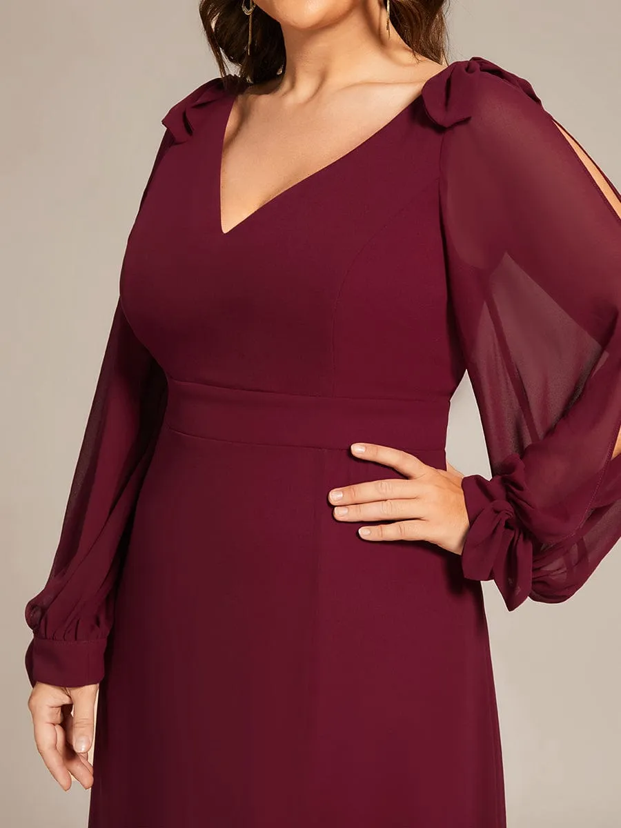 Burgundy Bridesmaid Gowns