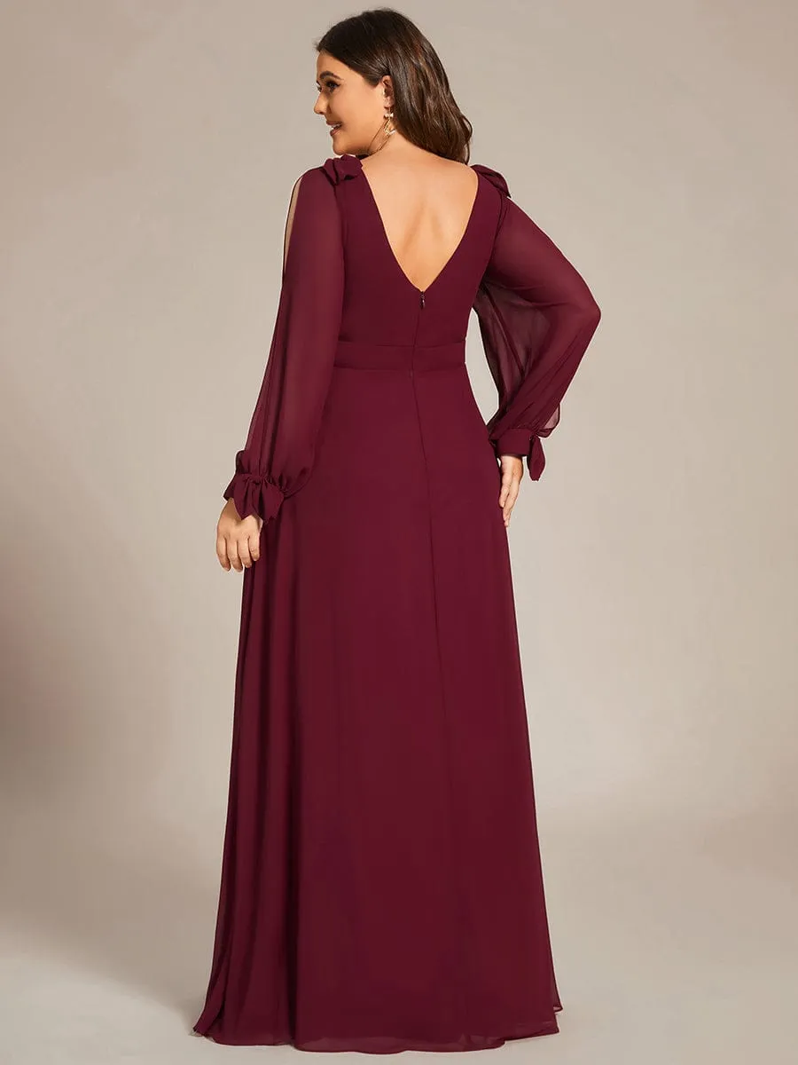 Burgundy Bridesmaid Gowns