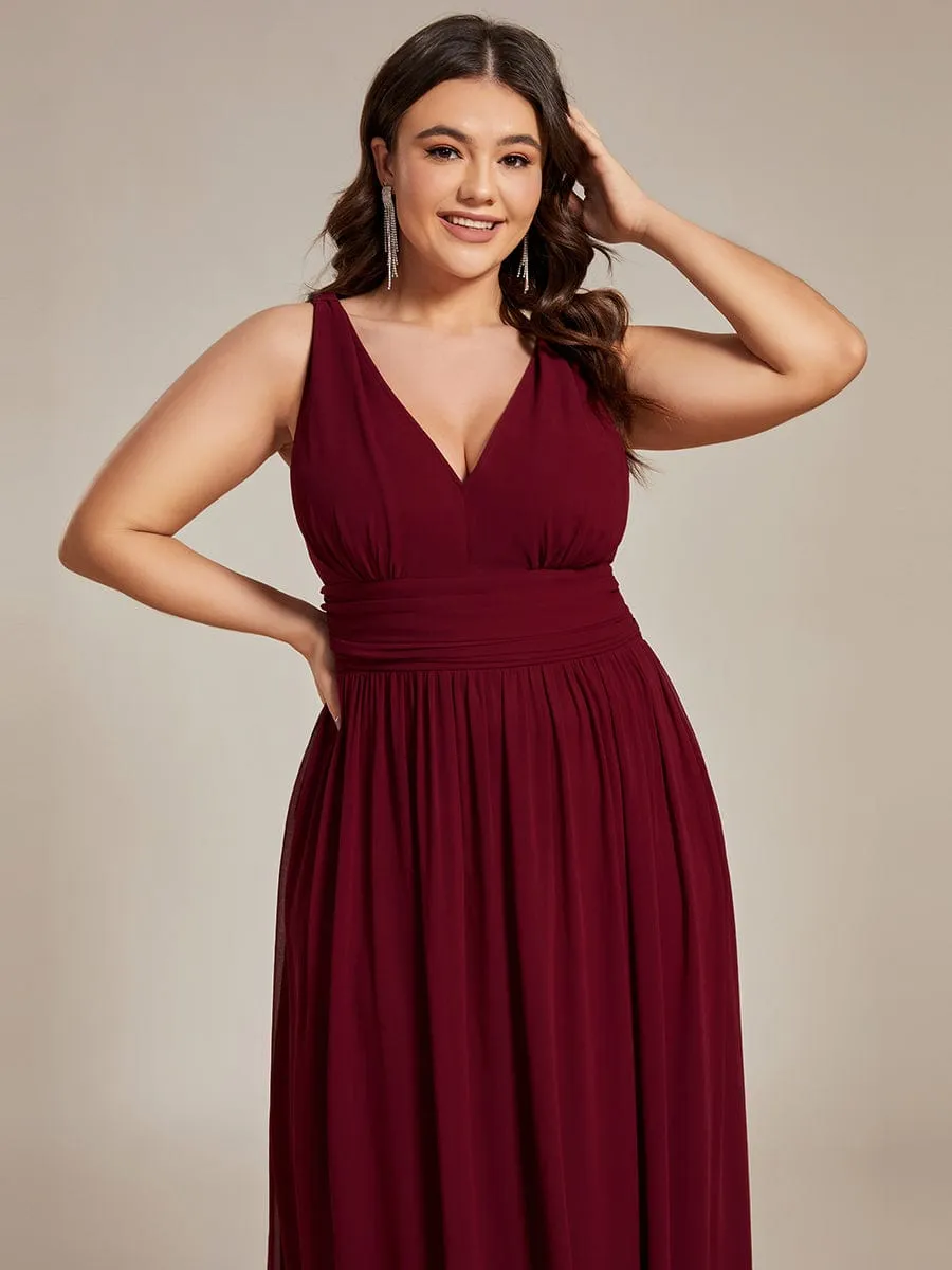 Burgundy Bridesmaid Gowns