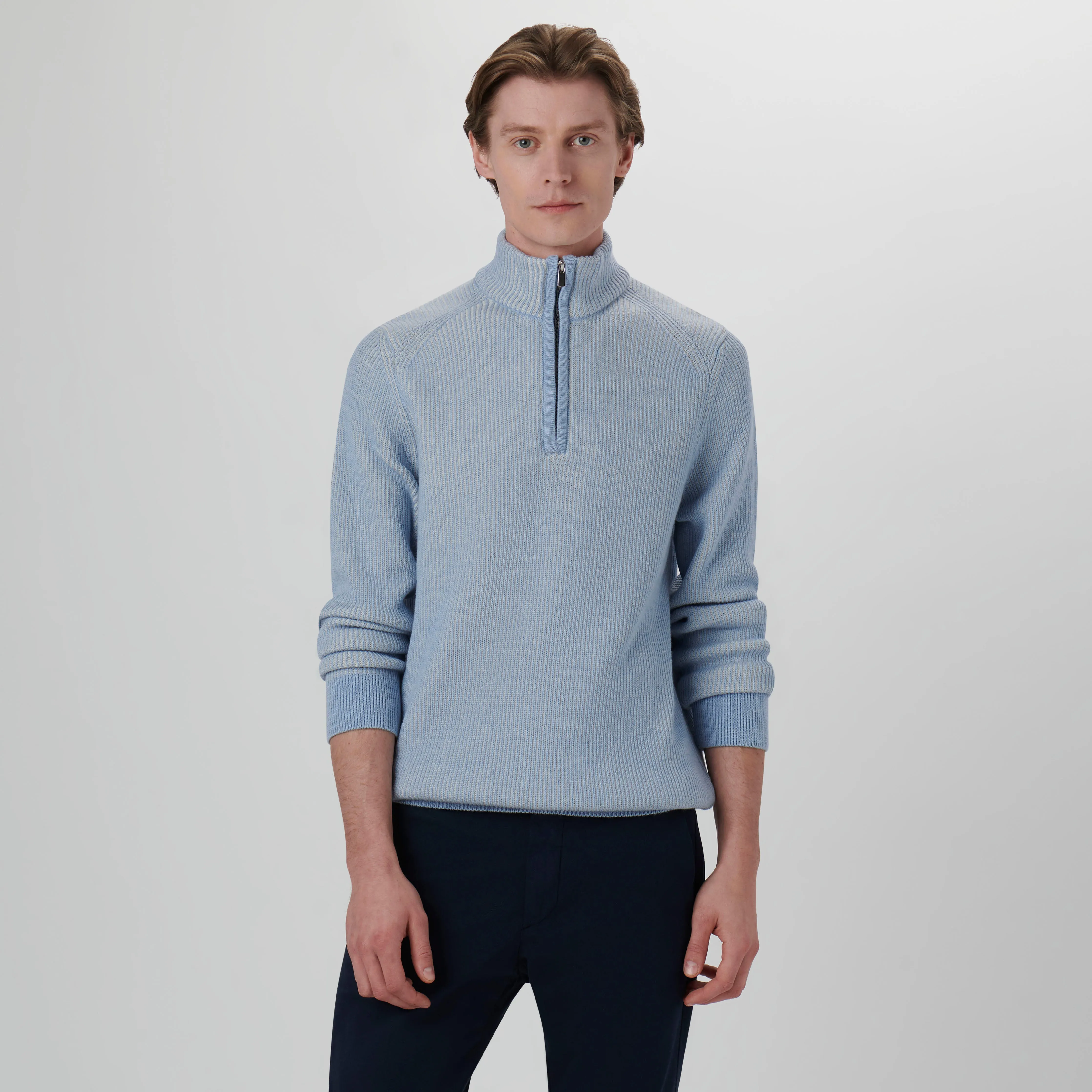 Cable Knit Quarter Zip Sweater