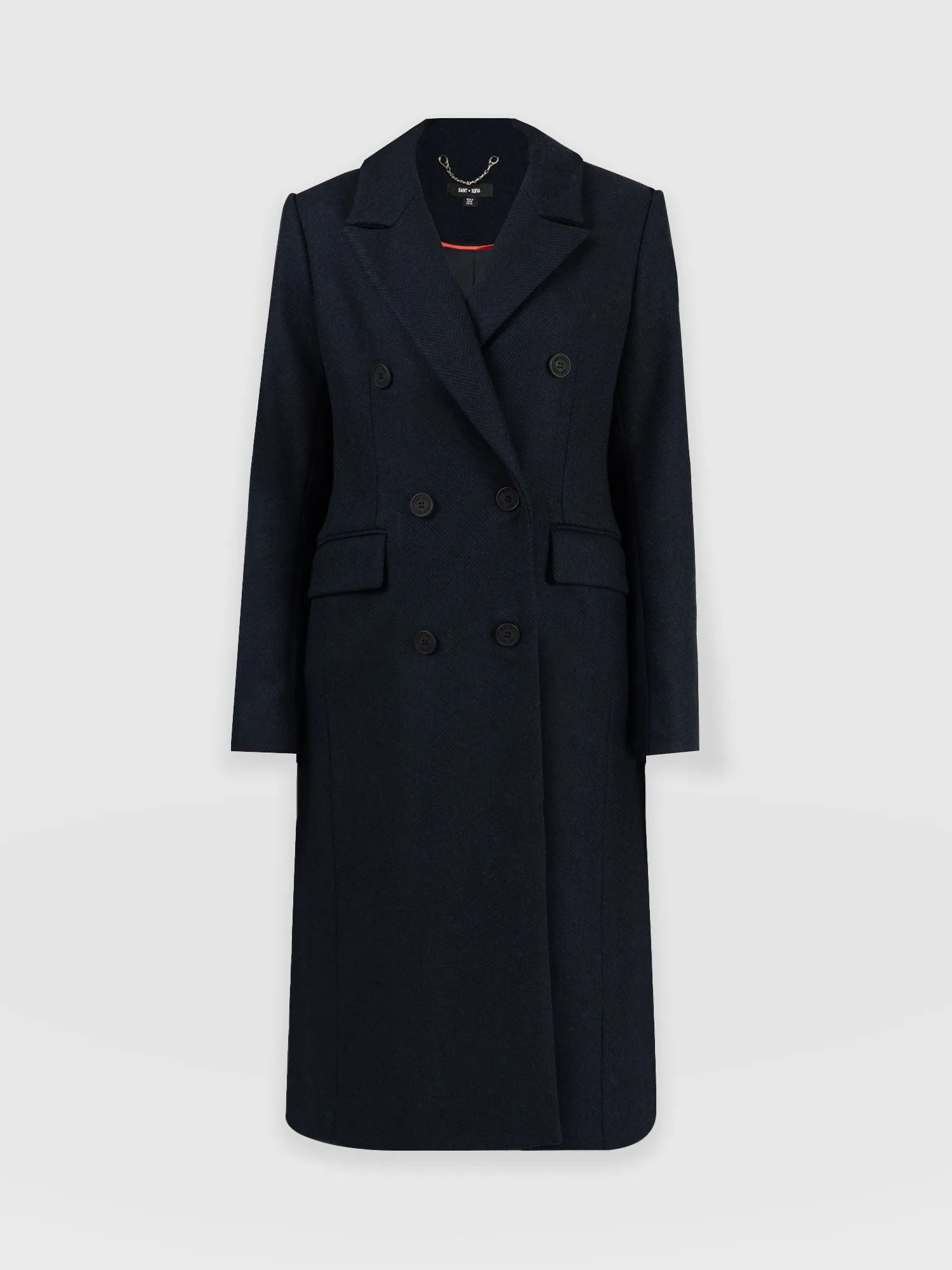 Cambridge Coat - Navy Chevron