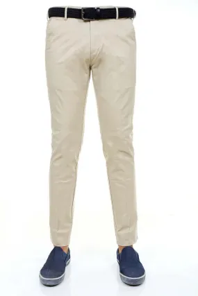 Casual Pant Cross Pocket Beige - Slim Fit