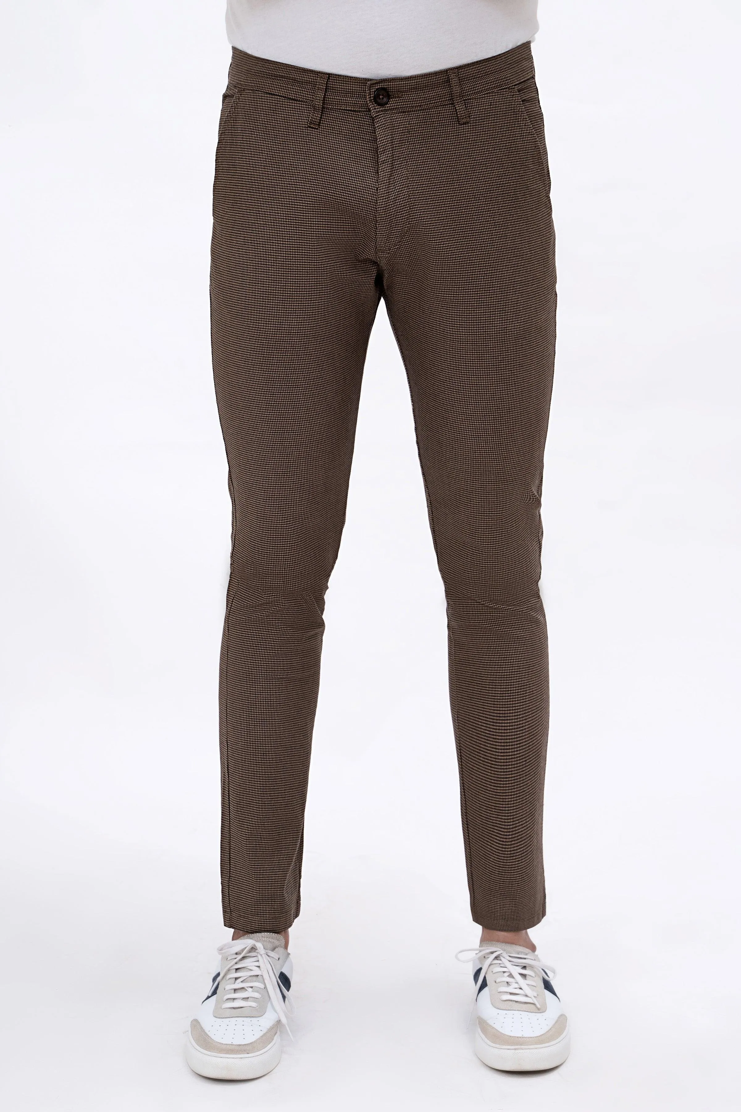 CASUAL PANT CROSS POCKET BROWN BLACK