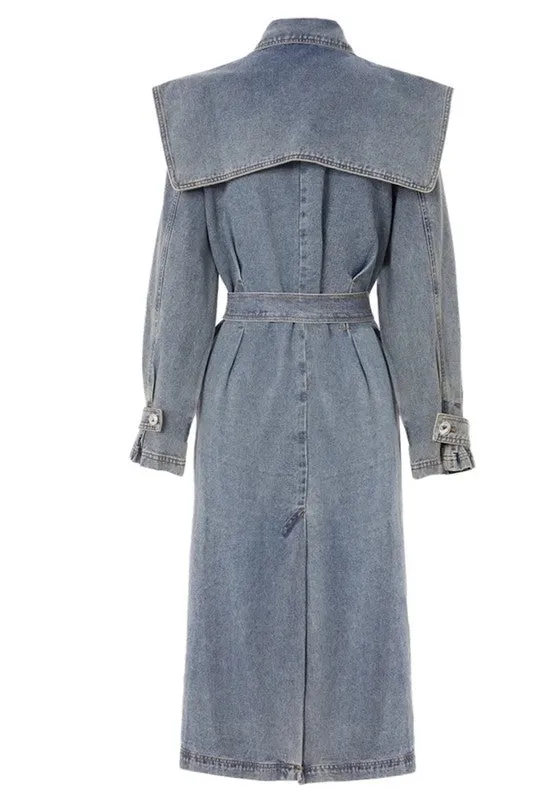 Daily Denim Trench Coat