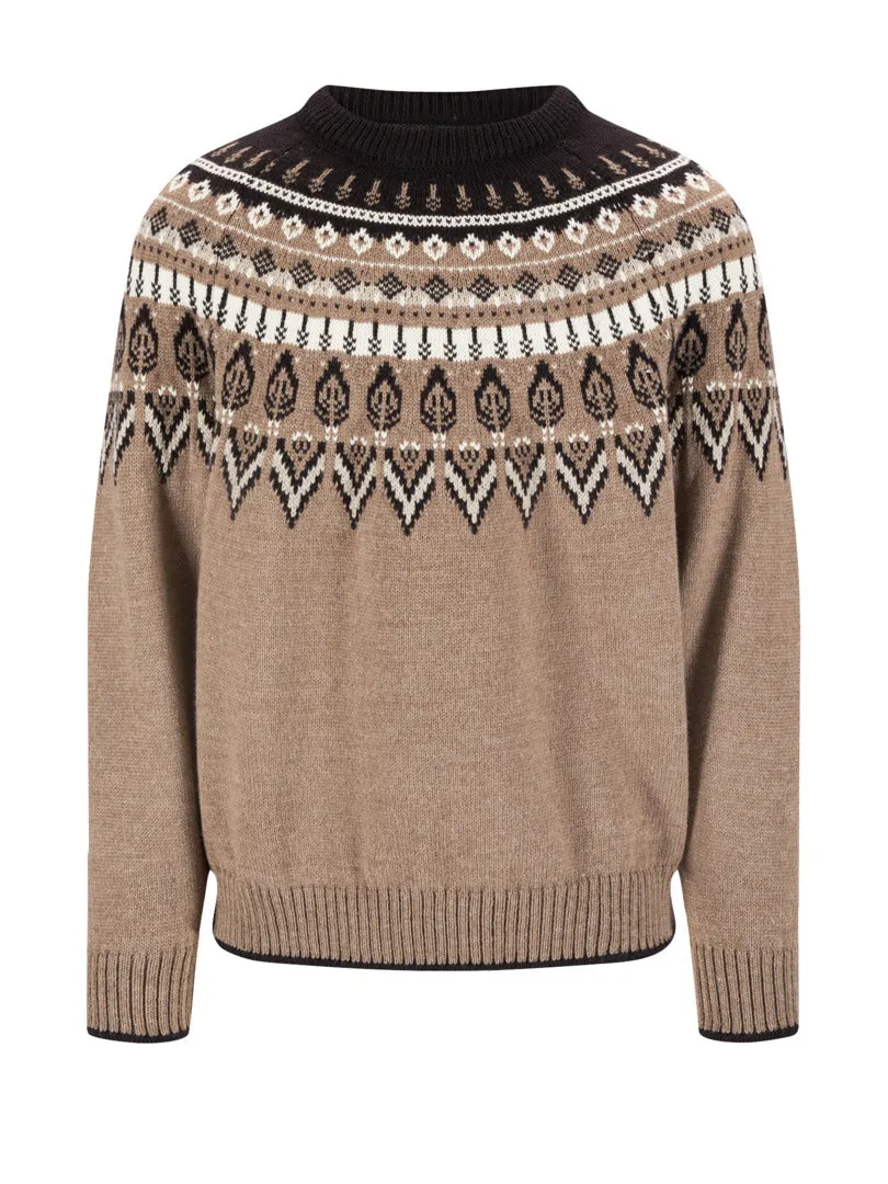 Dale of Norway - Sula Man Sweater - Coffee Sand Offwhite