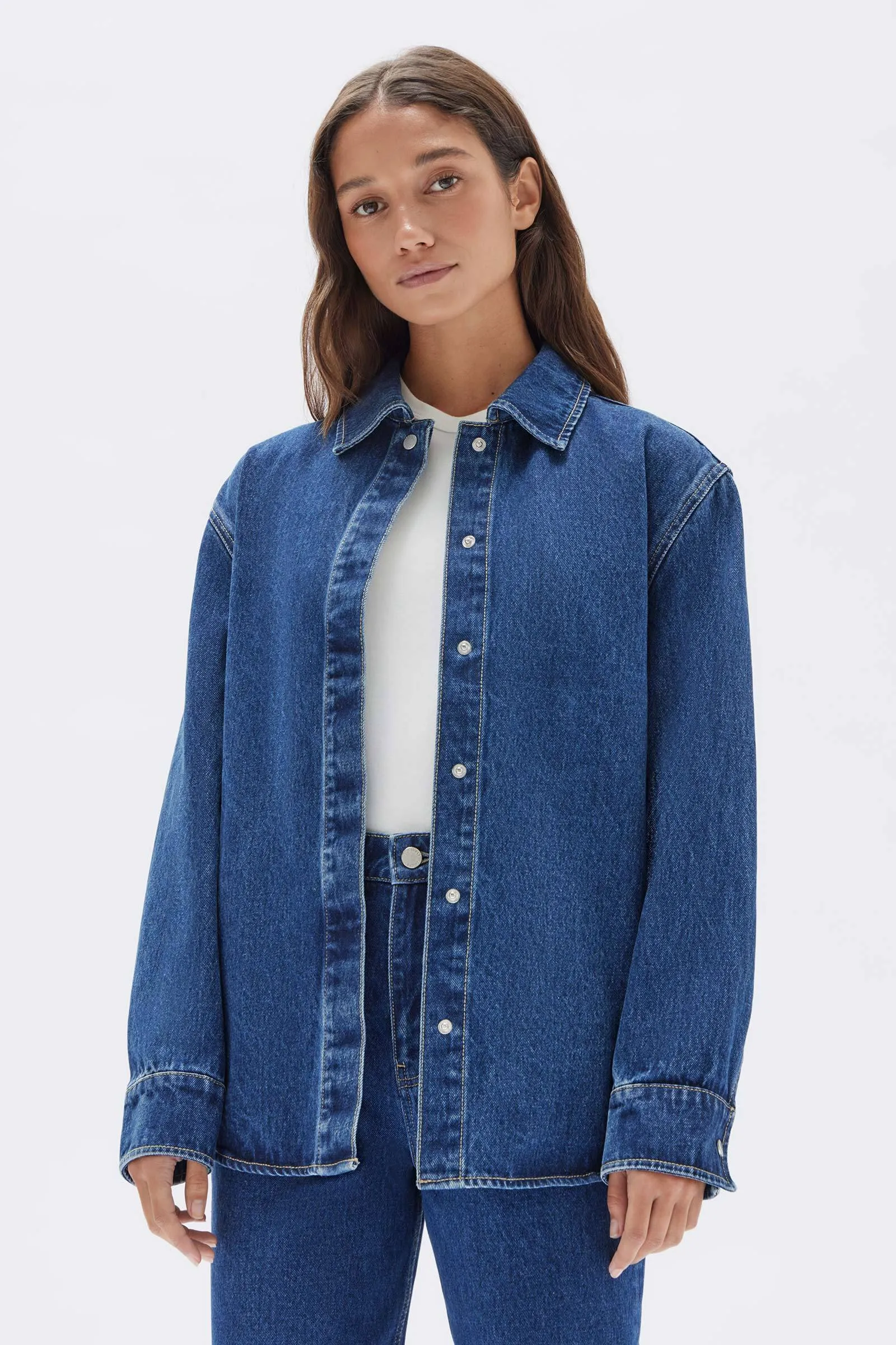 Denim Belted Jacket