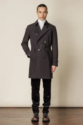 Drake Trench Coat - Tech Black