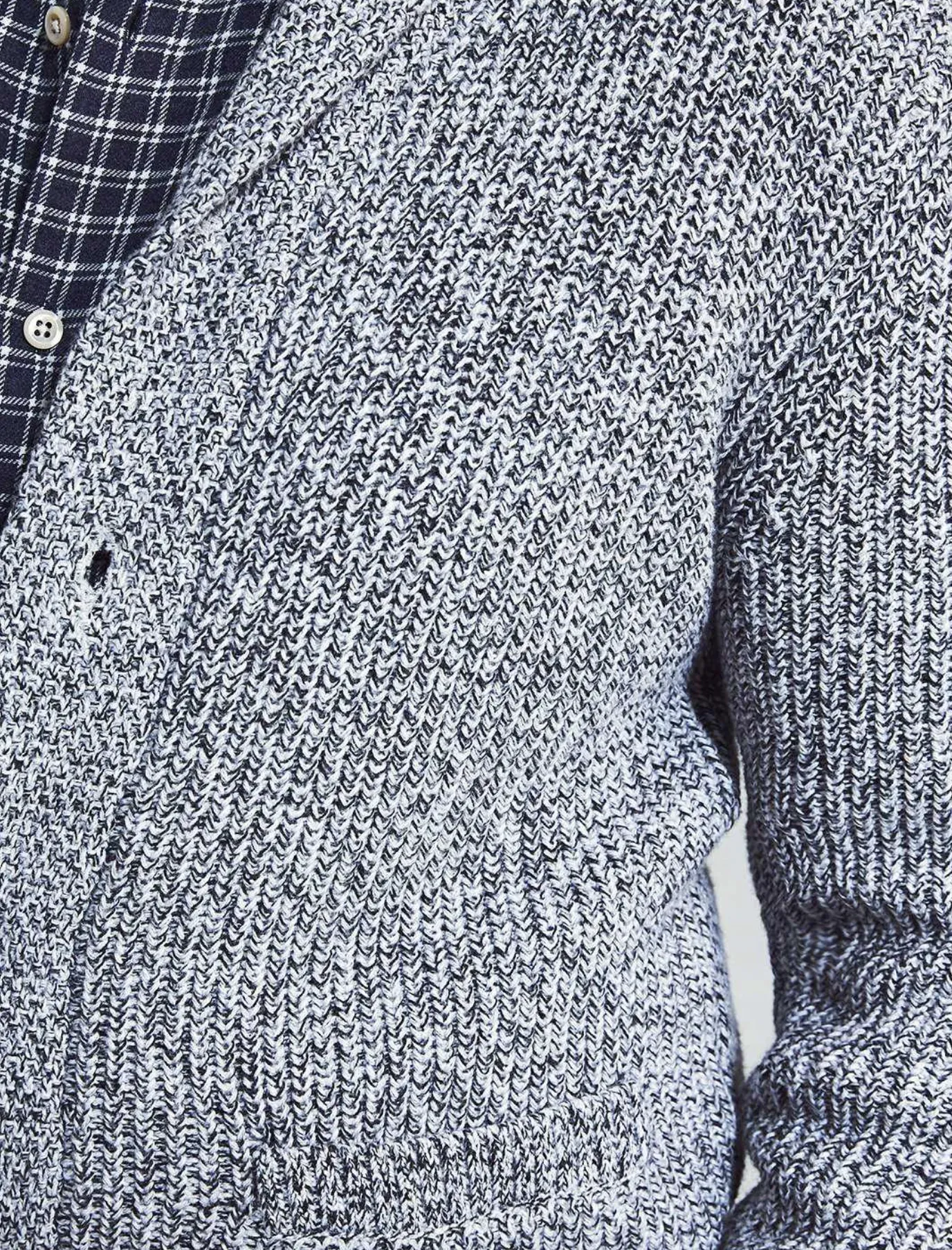 Faherty Marled Knit Cotton Cardigan