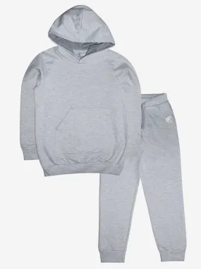 Fleece Hooded Pull Over Sweatshirt & Track Pant Set