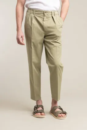 Garment-Dyed Green Charlie Pants