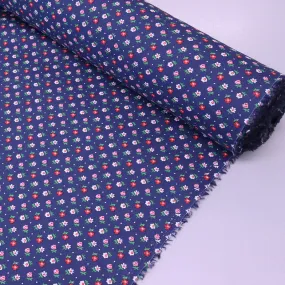 Great Value - Wide Width Floral Cotton - Blue - Ditsy