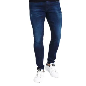 Guess Chris Skinny Jeans Used Look - Blue M94A27D3SY0