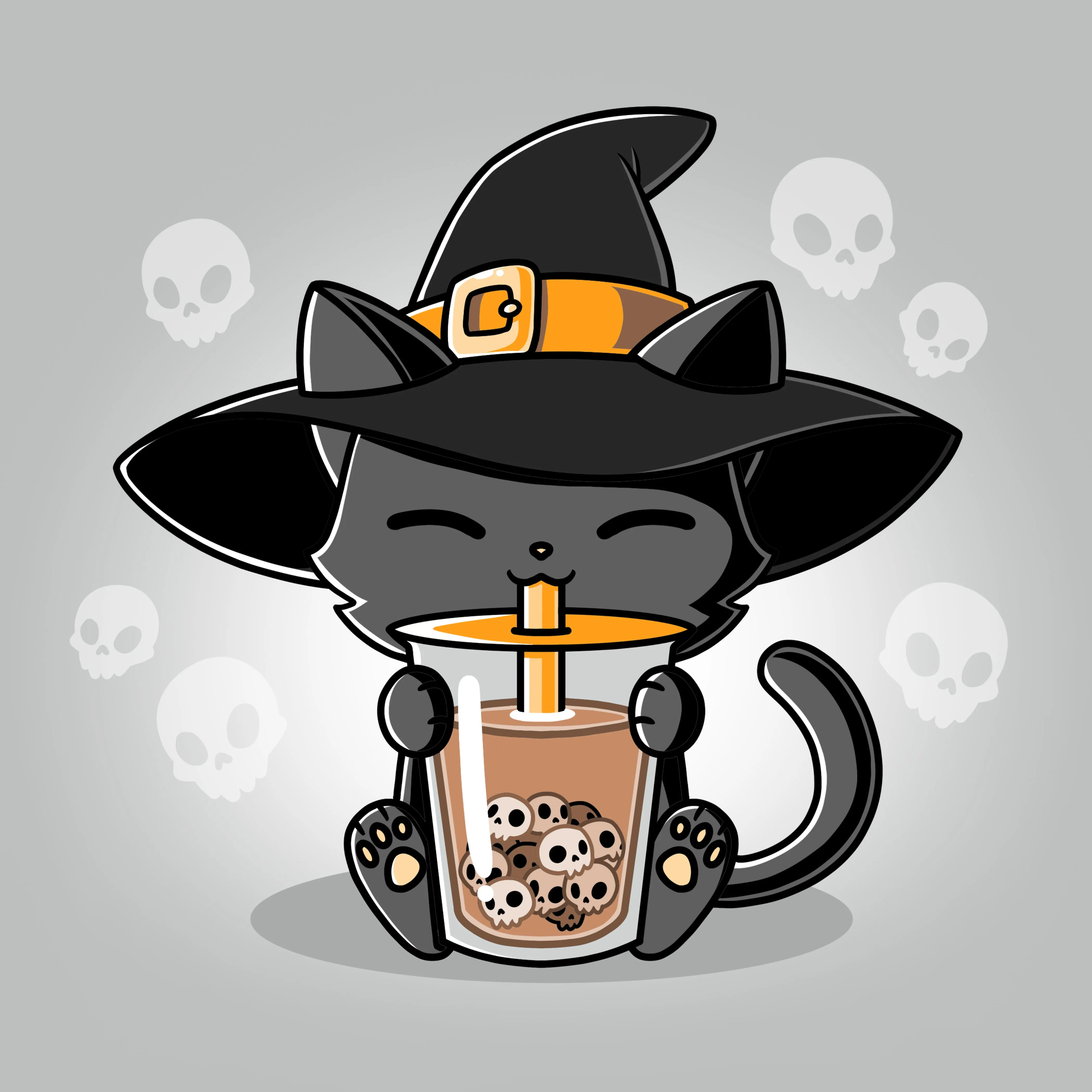 Halloween Boba Cat