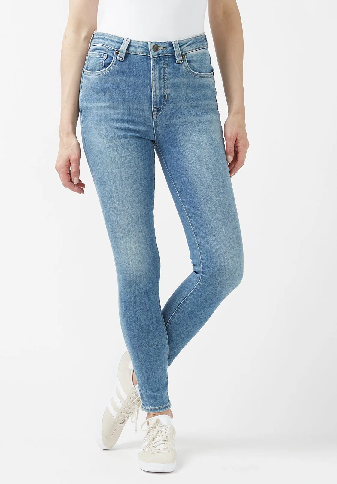 High Rise Skinny Skylar Women's Jeans in Vintage Light Blue - BL15659