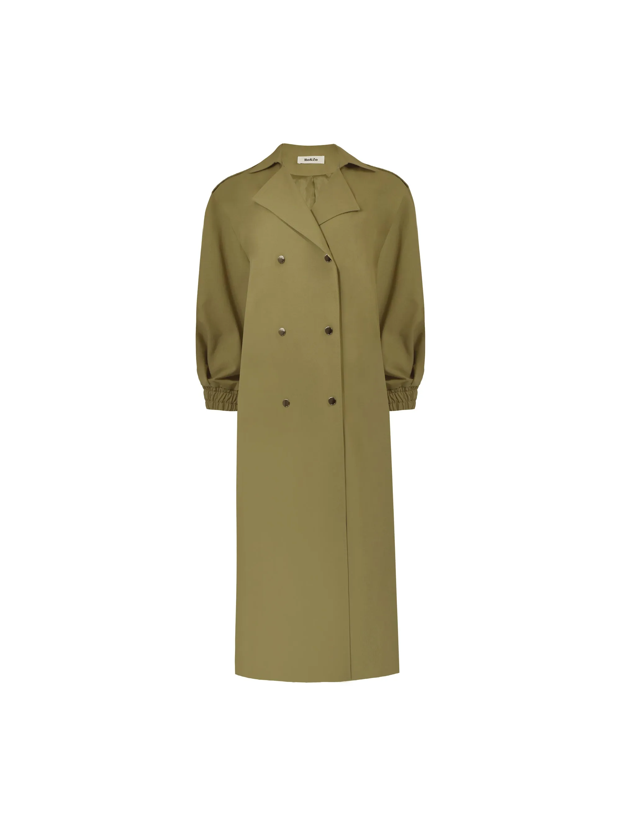 Khaki Belted Trench Coat