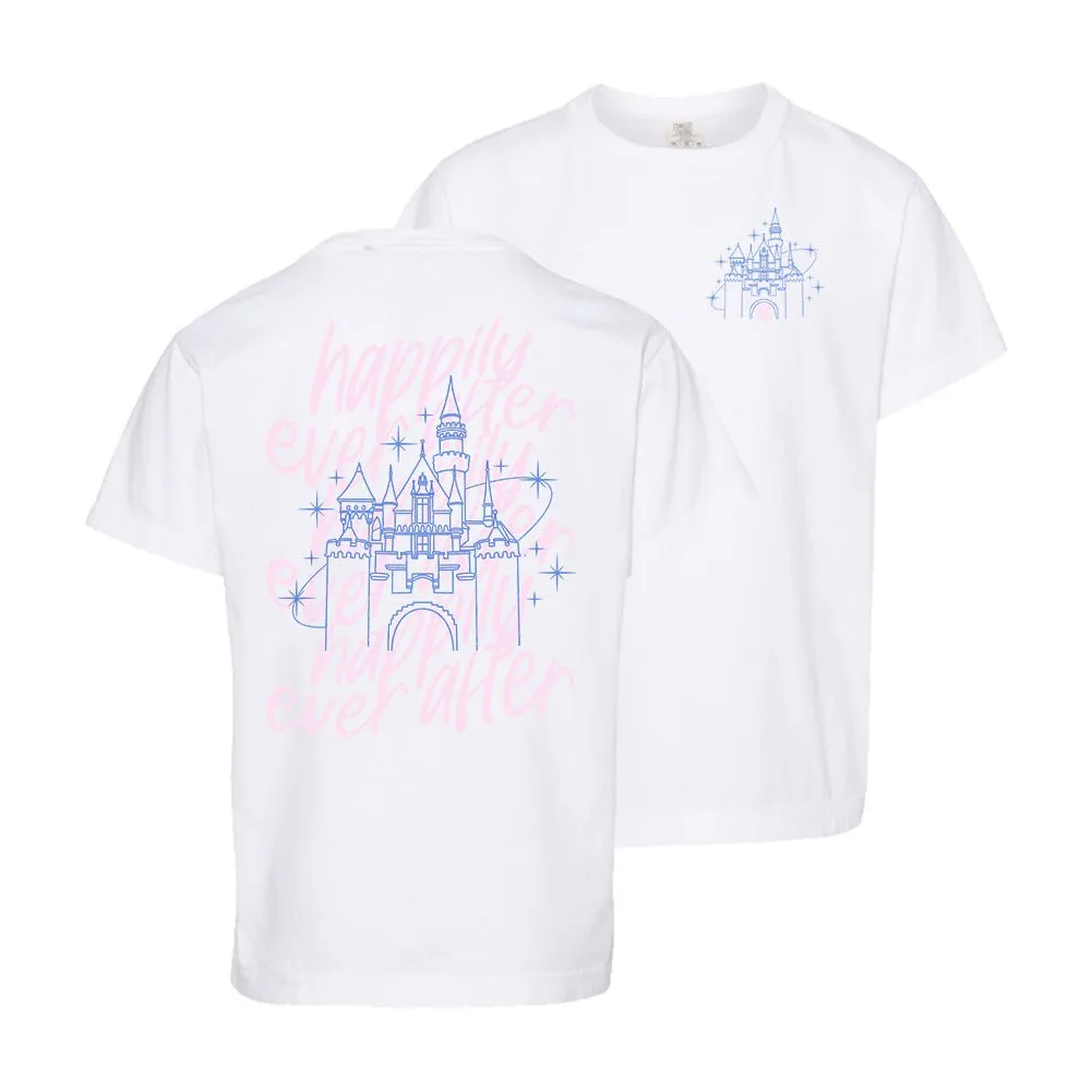 Kids Monogrammed 'Happily Ever After' Front & Back T-Shirt