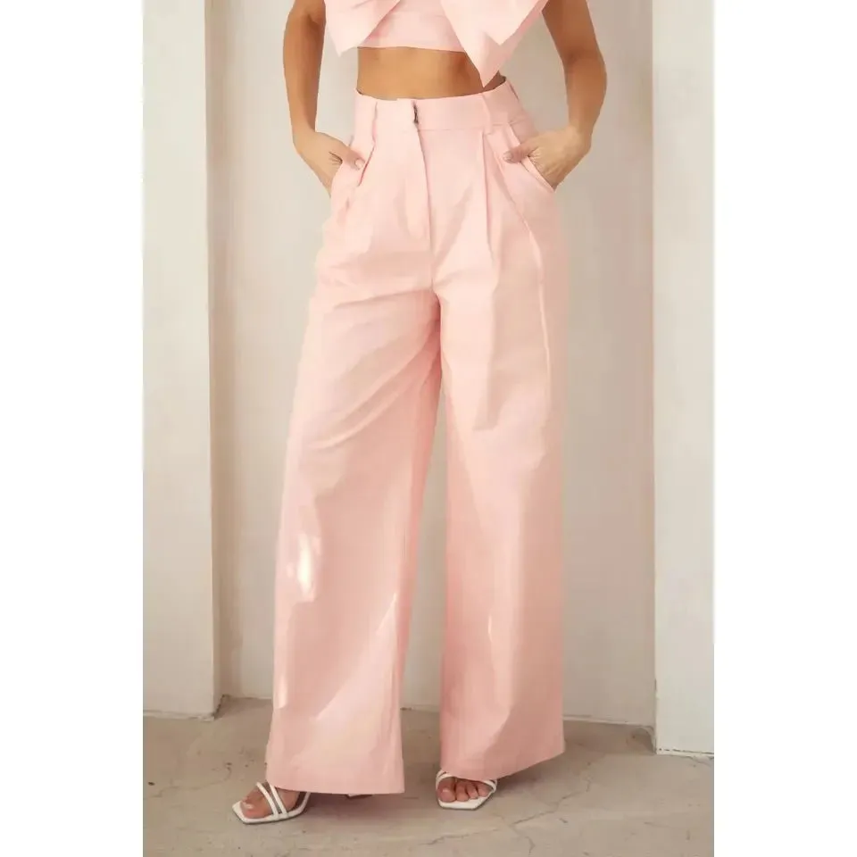 Lexi Pleated Linen Pants