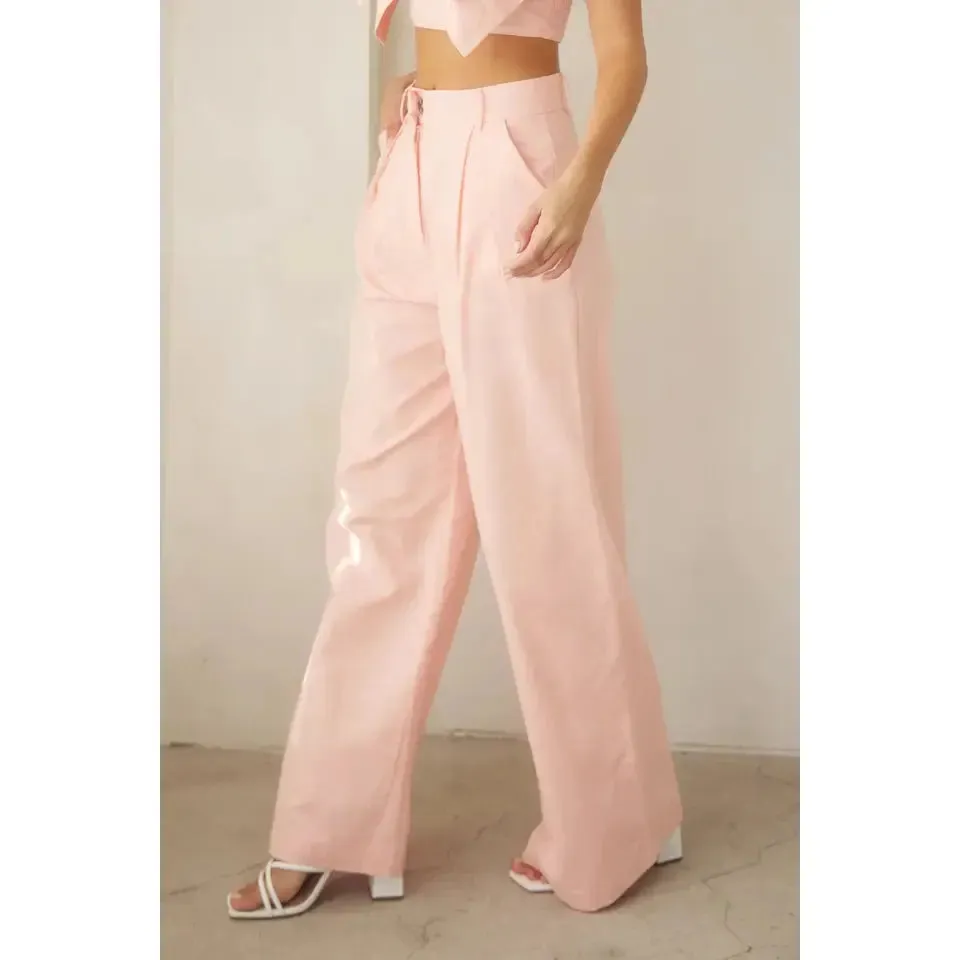 Lexi Pleated Linen Pants