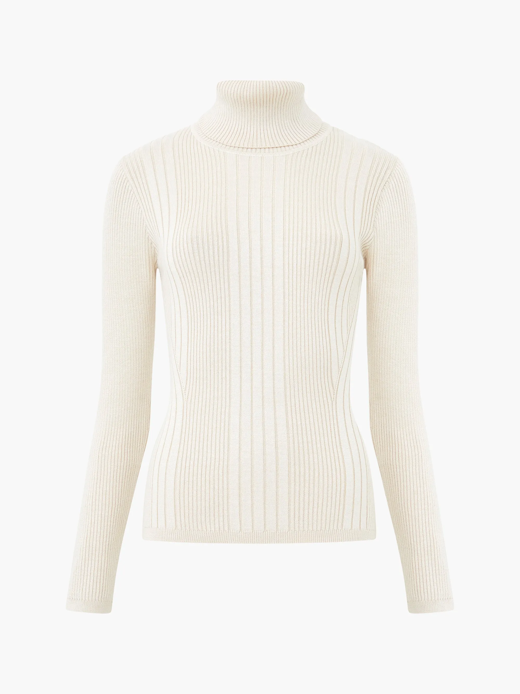 Mari Rib Knit Turtleneck Sweater