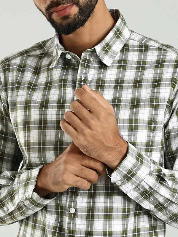 Men Checked Full Sleeve Cotton Shirt