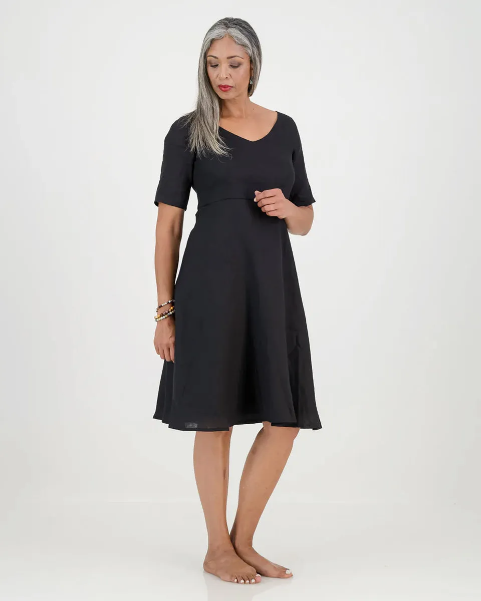 mila dress - black