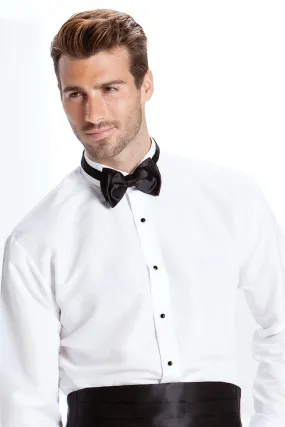 "Davio" White Wingtip Tuxedo Shirt