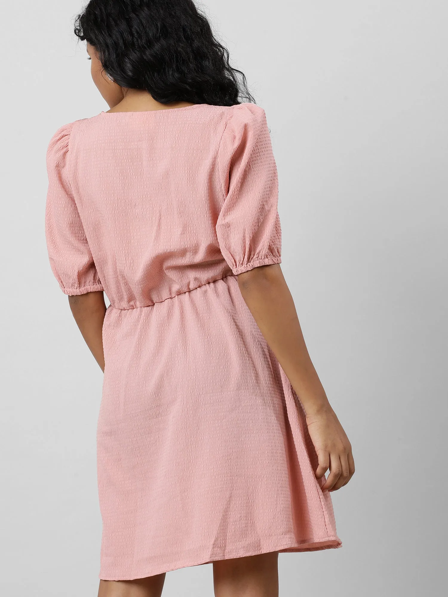 Retro Breezy Solid Dress